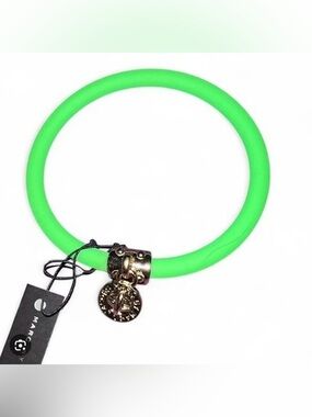 Marc by Marc Jacobs Green Silicone Bracelet with Charm
